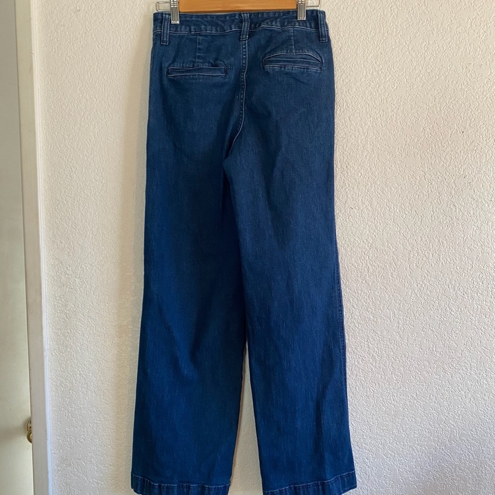 Women’s Denim Wide Leg Crop Pants in perfect condition. Size:6 - Picture 2 of 6
